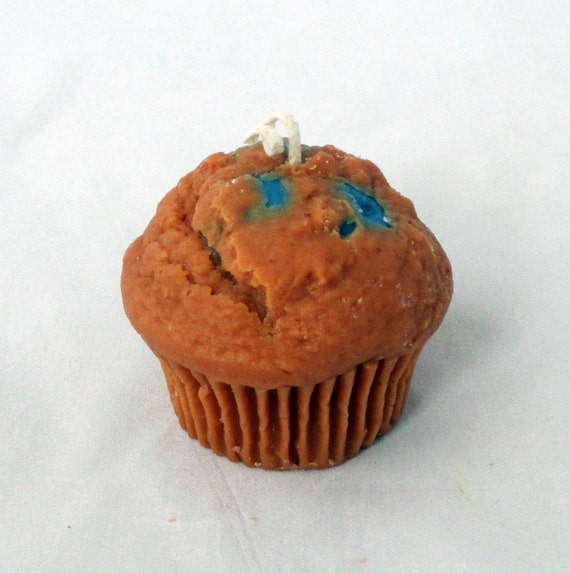 Blueberry muffin bakery candle pillar candle unique candle