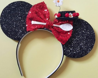 Mary Poppins Mouse Ears Headband | Spoonful of Sugar | Mary Poppins Headband Minnie Ears | Spoonful of Sugar Mouse Ears| Mary Poppins