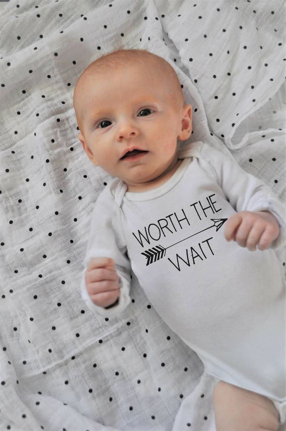 Worth the Wait Onesie baby girl onesie baby boy onesie baby