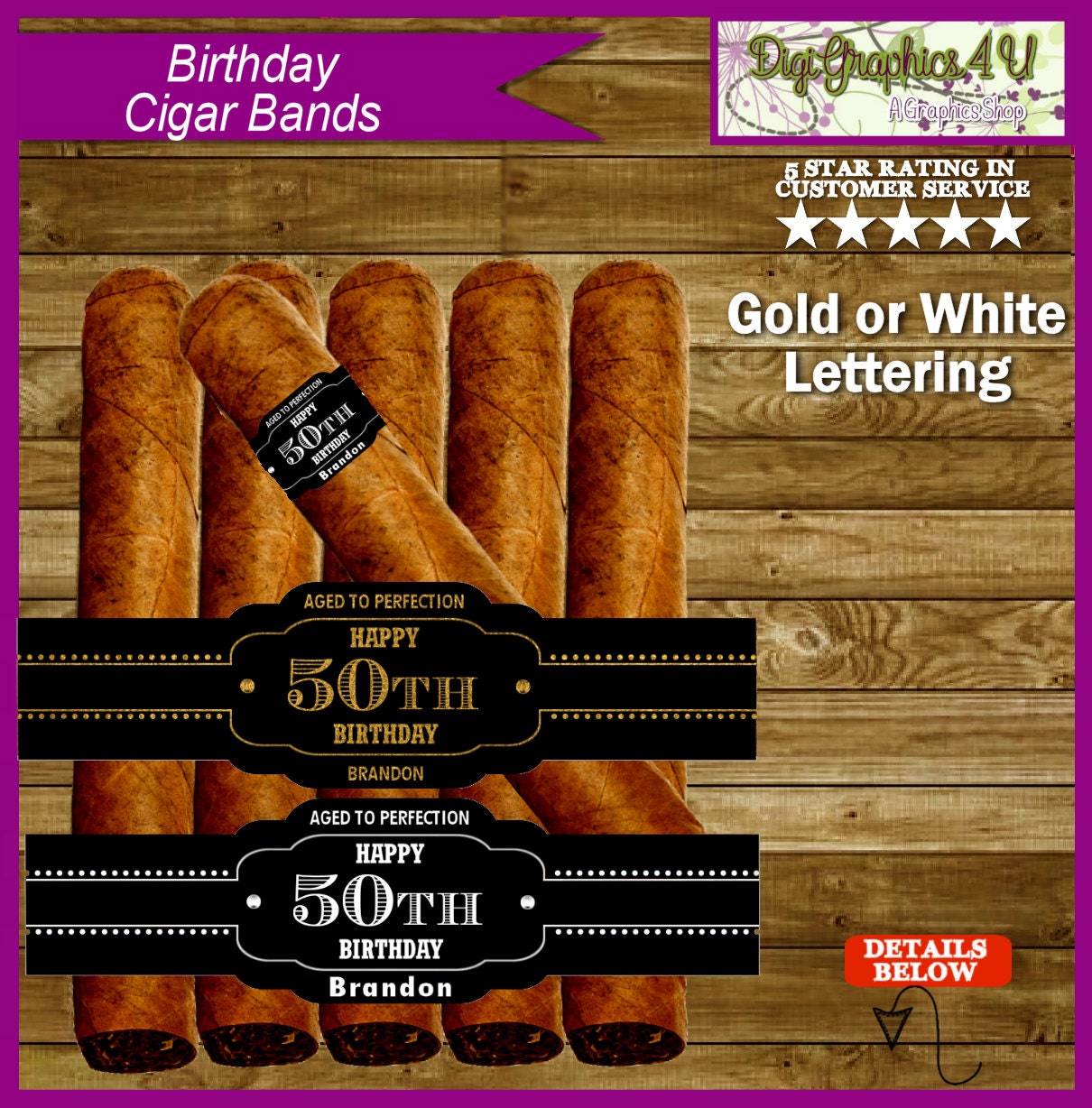 any year aged to perfection cigar band cigar labels for