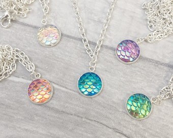 Mermaid Necklace, Dragon Necklace, Party Bag Filler, Girl Party Favor, Birthday Favors, Party Favors, Loot Bag Filler, Mermaid Tail