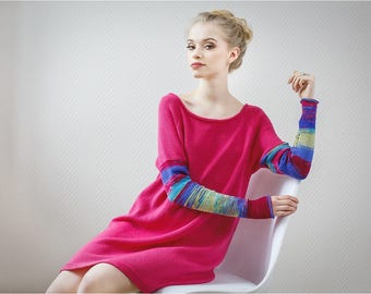Knitted Wool Sweater | Oversized Sweater| Sweater Dresses | 100% Natural Wool Sweater | Triki