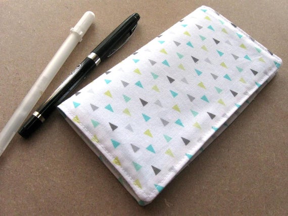 Fabric checkbook cover - wallet, coupons, receipts, and more!