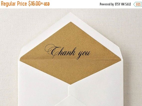 SPRING SALE Thank You Stamp Card Making Stamp by TheStampCraft