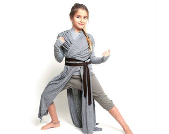 New!rey costume, starwars rey costume, jedi costume, costume for girls, halloween costume, starwars worrior