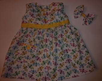 Floral girls DRESS sewing pattern easy summer toddler dress