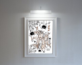 A3 'Normal Is An Illusion' | Glossy Print | (297mm x 420mm)
