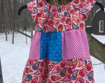 Size 18 months Dress in pinks and blues