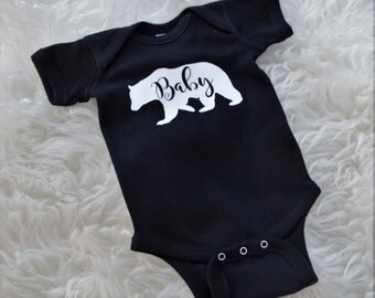 Baby Bear Onesie Baby Bear Shirt Baby Bodysuit Baby Boy Baby Girl Birthday Gift Kids Shirt Baby Clothes Baby Fashion