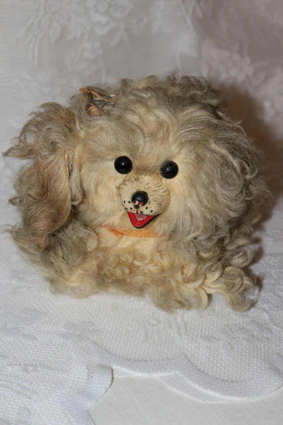 old stuffed dog