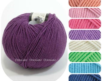 Soft Cotton Yarn, polyacryl yarn, YarnArt Jeans, soft yarn, Crochet yarn, Knitting yarn, Sport yarn, summer crochet yarn, baby yarn