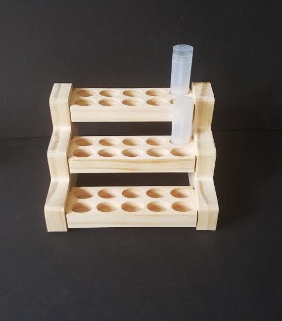 30 Oval Tube Lip Balm Holder / Display Custom by CustomSoapStamps