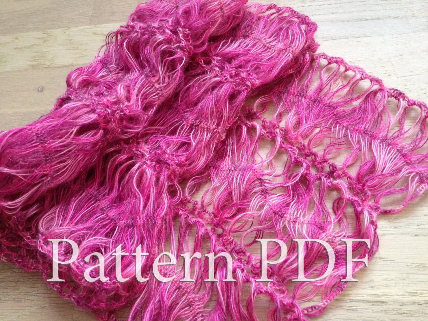 Pattern Hairpin lace loom scarf/ Pattern crochet scarf/