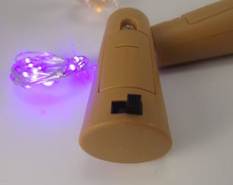 cork Fairy lights, LED String lights battery powered, Red, Green, white, Blue and yellow bottle stopper battery pack