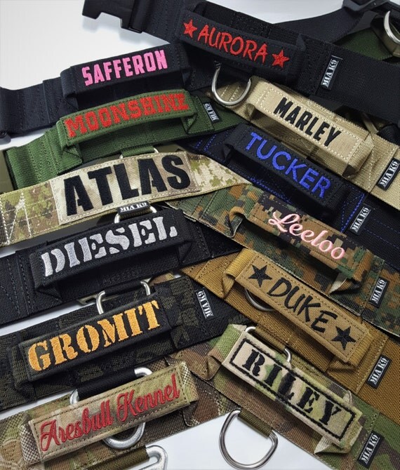 Embroidered Name Patch on the Handle Customize your dog's