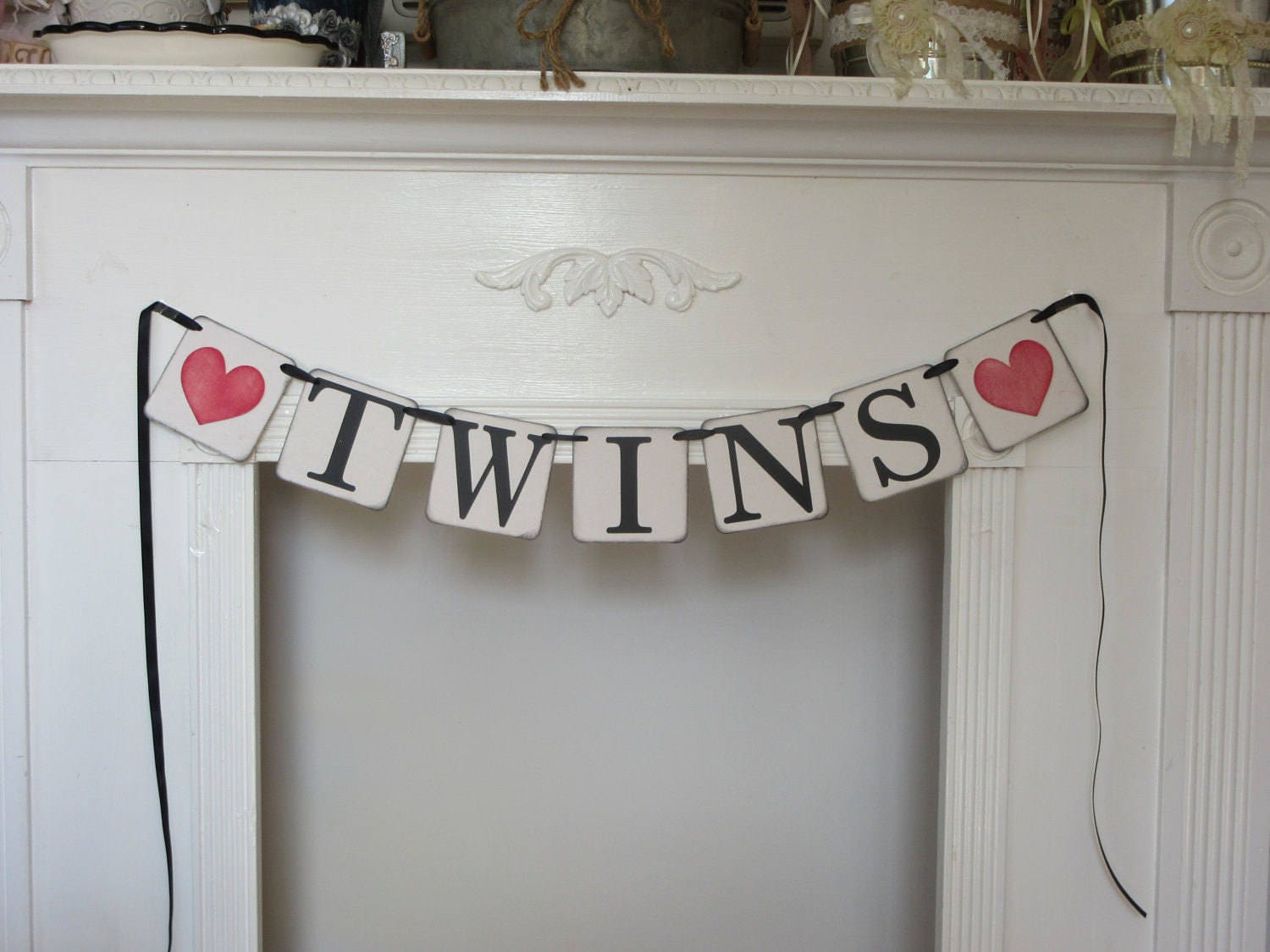 Twins Baby Shower Banner Twins Banner New Baby Banner