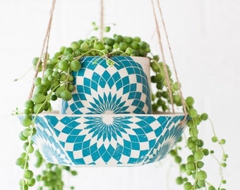 MADE TO ORDER - Geometric Hanging Planter