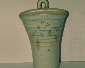 Studio Pottery Wall Pocket / Vase - SOLVA POTTERY WALES