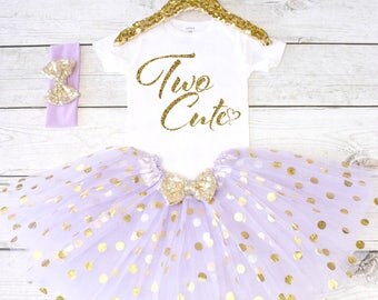 Two Cute. 2nd Birthday Outfit. Girls Birthday Outfit. Birthday Shirt. Birthday Tutu Outfit. Birthday Girl. 2nd birthday S2 2BD (LAV)