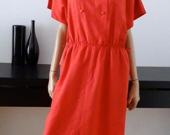 robe WEILL rose corail double boutonnage taille 46/48 - uk 18/20 - us 14/16