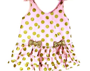 Baby Party dress, Pink Baby dress, Toddler special occasion dress. Size 12 - 18 months Ready to Ship CUSTOM ORDERS AVAILABLE