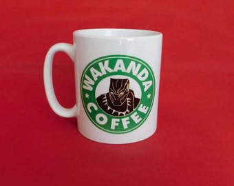 Marvel Black Panther Wakanda Captain America Civil War Starbucks Inspired Coffee Mug 10oz Avengers
