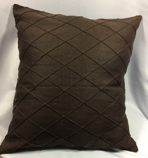 Brown Pillow Cover Throw Pillow Brown Diamond Pattern Pillow