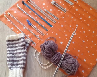 Kit, cover to store her knitting needles - take needles anywhere even on vacation