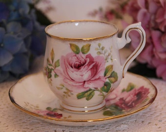 Royal Albert American Beauty Demitasse Tea Cup and Saucer