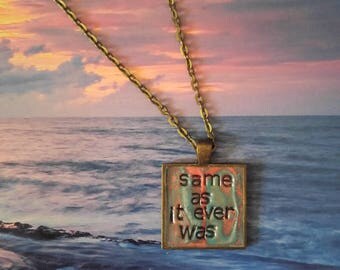 Talking Heads Once in a Lifetime Pendant Necklace