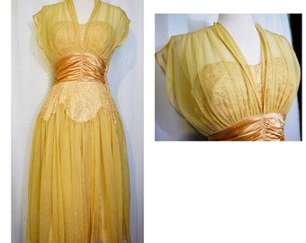 Fred Perlberg Dance Originals Yellow Gown