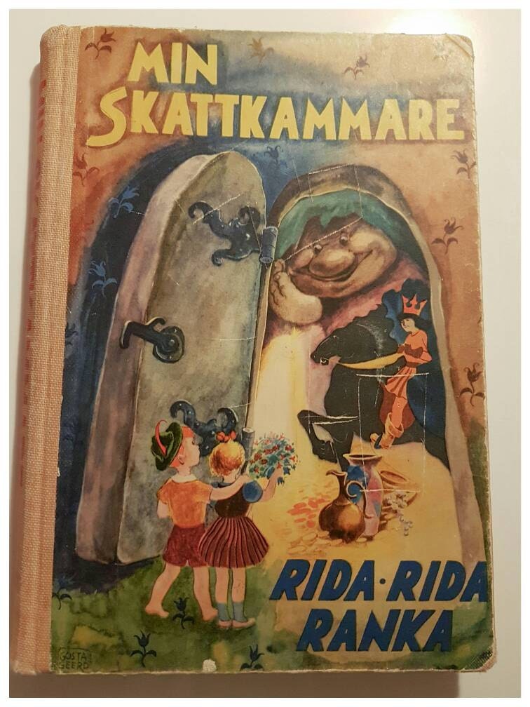 Vintage Swedish children's book Min Skattkammare vol.