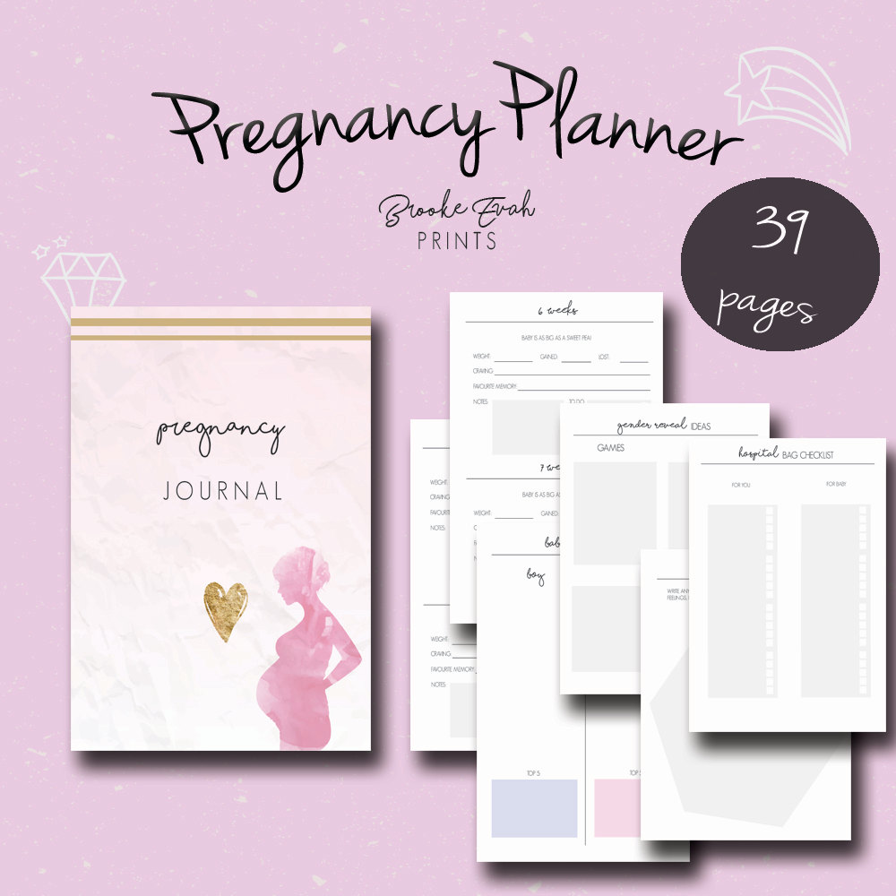 Pregnancy Planner Pregnancy Journal Pregnancy Diary