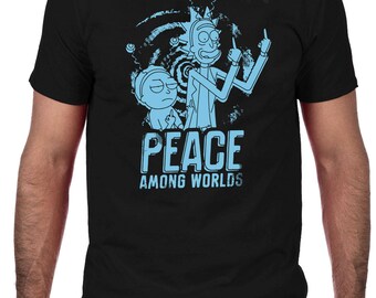 Peace Among Worlds T-shirt, Rick & Morty T-Shirt, Men's Comedy T-Shirt