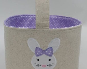 Personalized Easter Basket, Bunny Easter Basket