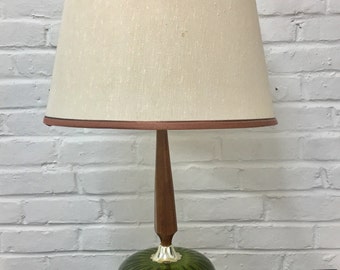 GORGEOUS Mid Century Modern Danish Style Table Lamp With Shade