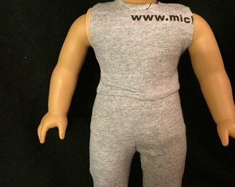 American girl doll going to gym
