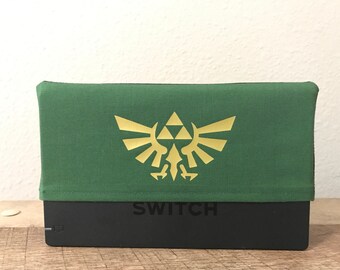 Microfiber Nintendo Switch Dock Sock - Nintendo Switch Dock Cover - Switch Cozy Triforce Crest Edition