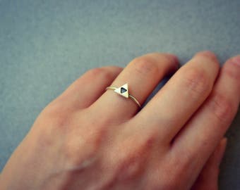 Triforce Legend of Zelda Ring Gamer Nintendo Jewelry, Tiny Geeky Nerdy Zelda 925 Sterling Silver Ring