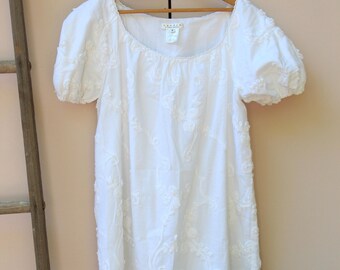 White Summer Shift Dress
