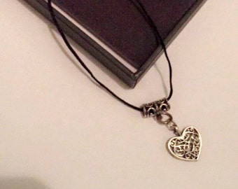 Silver Patterned Heart