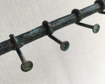 Necklace Holder T-Stand with Nail Hooks - NTH2 - 14x15 inches - MADE-TO-ORDER
