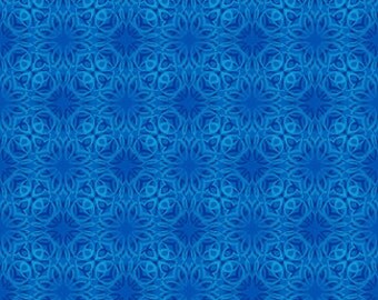 Treasures of Nature Tonal Swirl Dark Blue Jason Yenter Fabric 1 yard