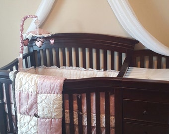 Canopy bed with jewels, Bed crown canopy, princess nursery decor,Crib Canopy