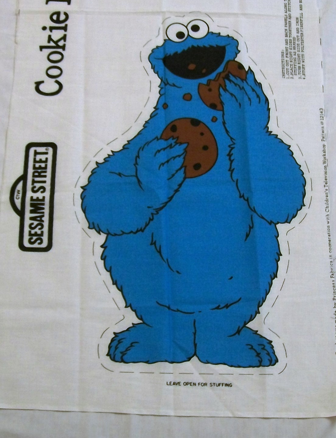 cookie monster pillow