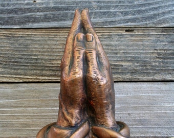 Vintage 1980's Praying Hands Sculpture