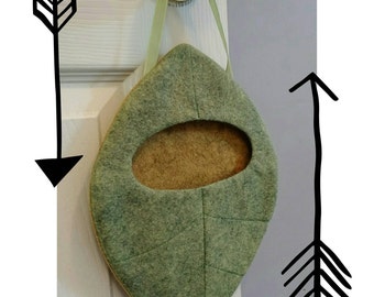 Heather Green Leaf Home for your Tooth Fairy Pillow or Plushie