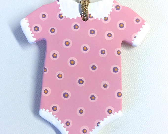 Baby Onesie Ornament Pink