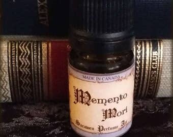 MEMENTO MORI Perfume Oil / Musk, Orchids, Powder scent / Vegan handcrafted Perfume oil / Gothic Victorian inspired / Gothic Perfumes