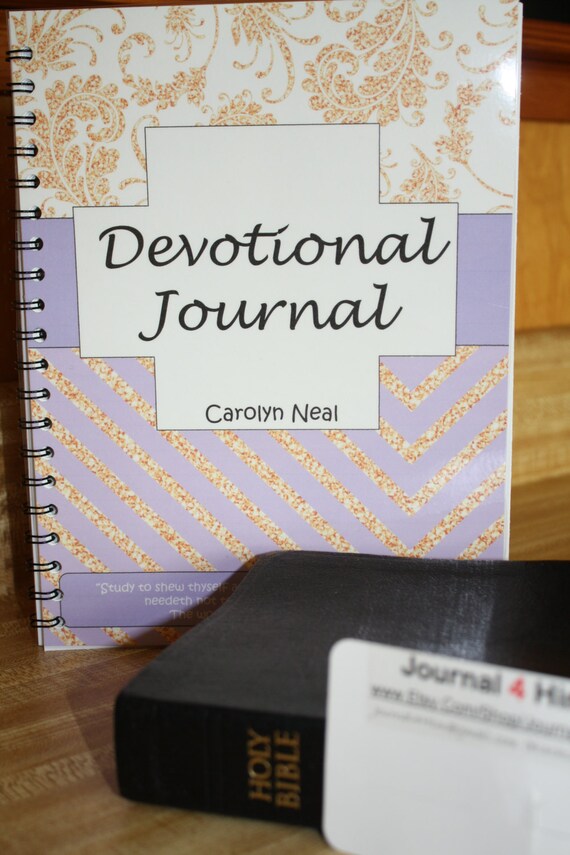 Items similar to Personalized Blank Daily Devotional Bible Journal on Etsy